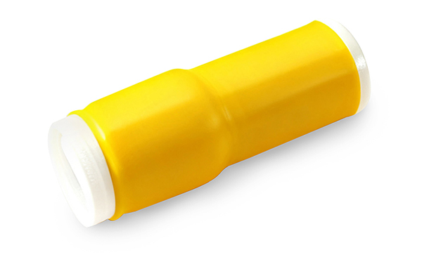 yellow cold shrink tube with mastic